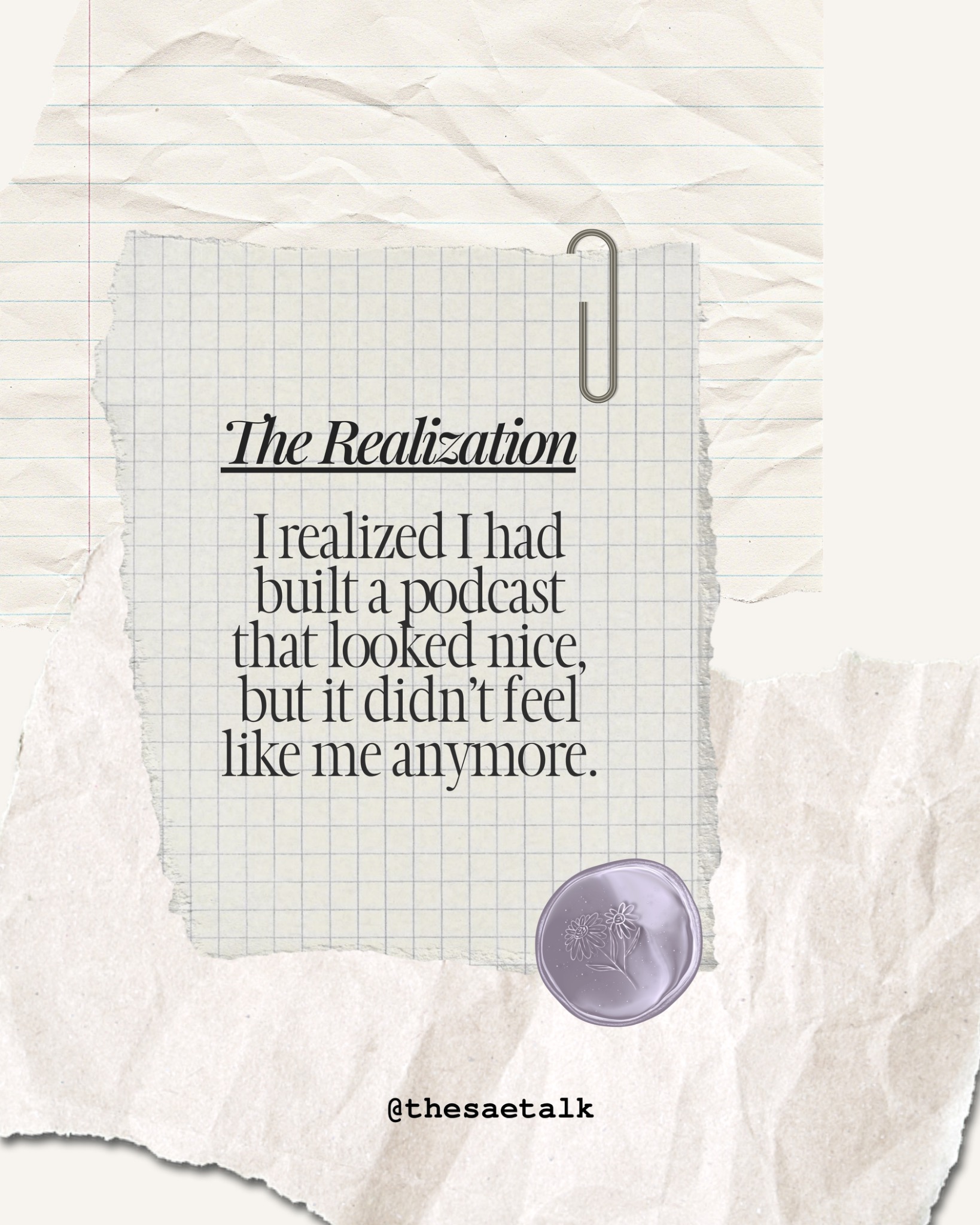 The realization behind The Sae Talk rebrand carousel slide